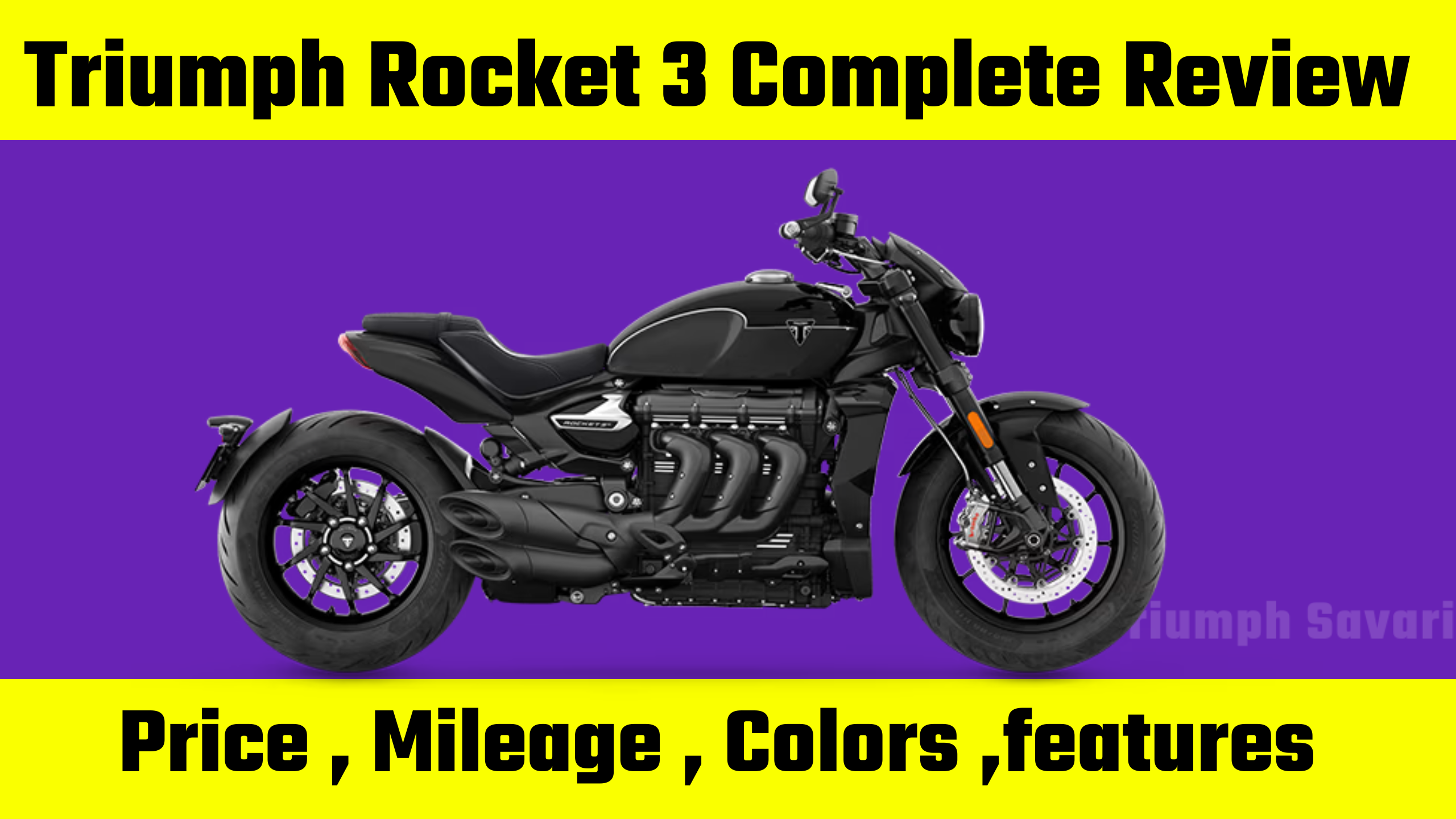 This is the cover page of the blog post Triumph Rocket 3 complete review.