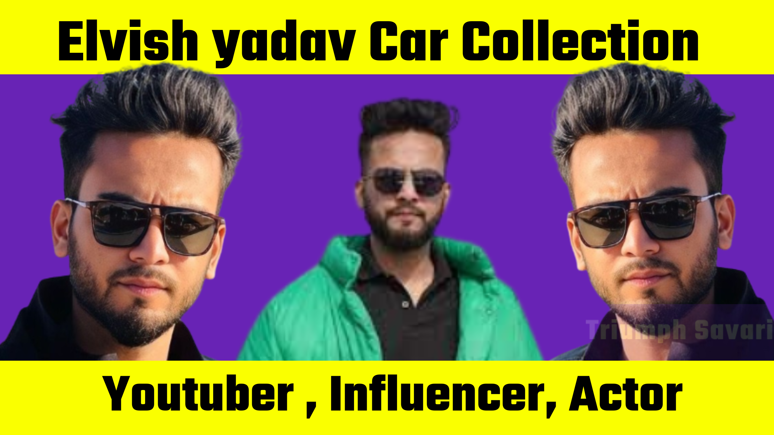 This is the cover page of the blog elvish yadav car collection.